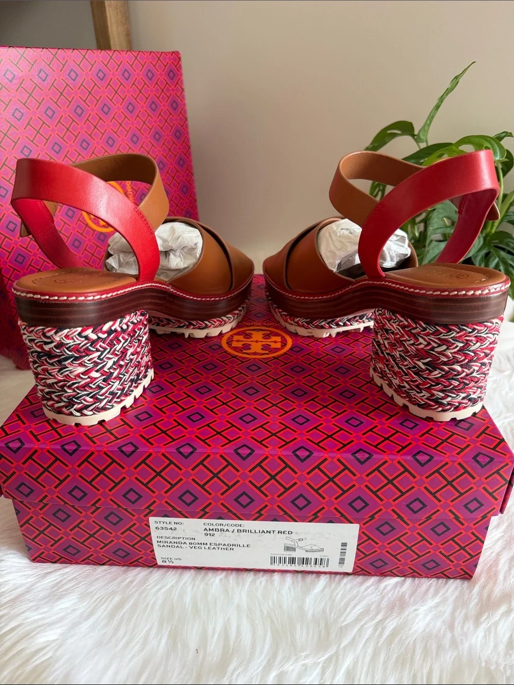 Tory burch miranda 80 mm espadrille sandal
